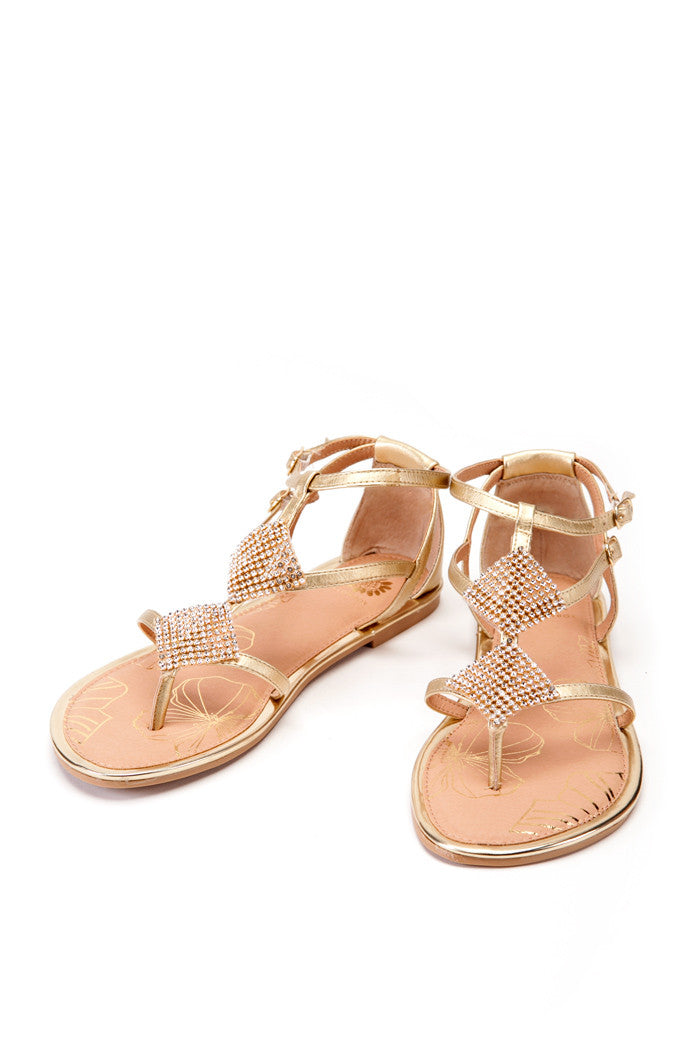 Carey Sandal in Gold