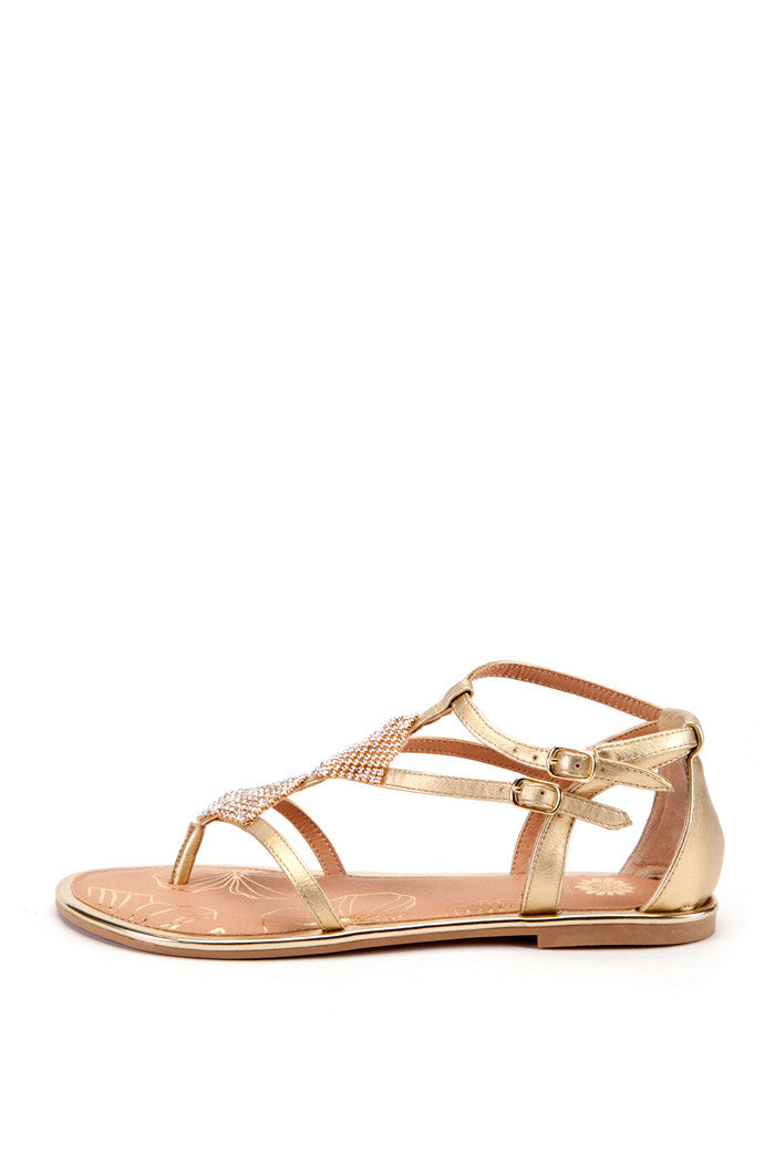 Carey Sandal in Gold