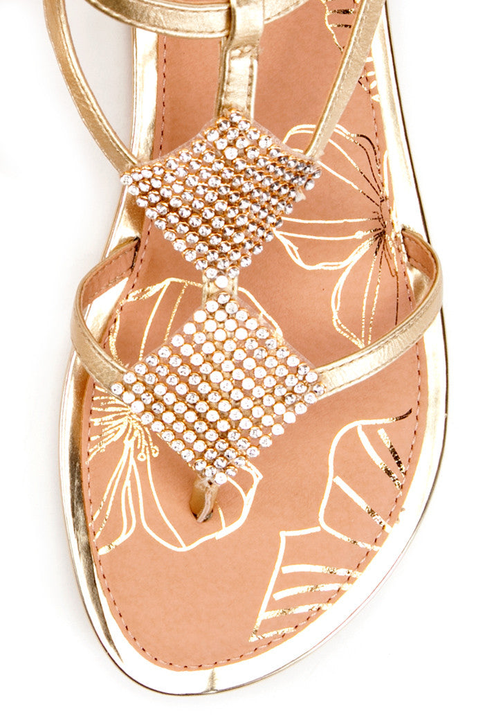 Carey Sandal in Gold