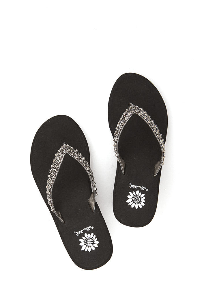 Briony Wedge Flip-Flop in Pewter