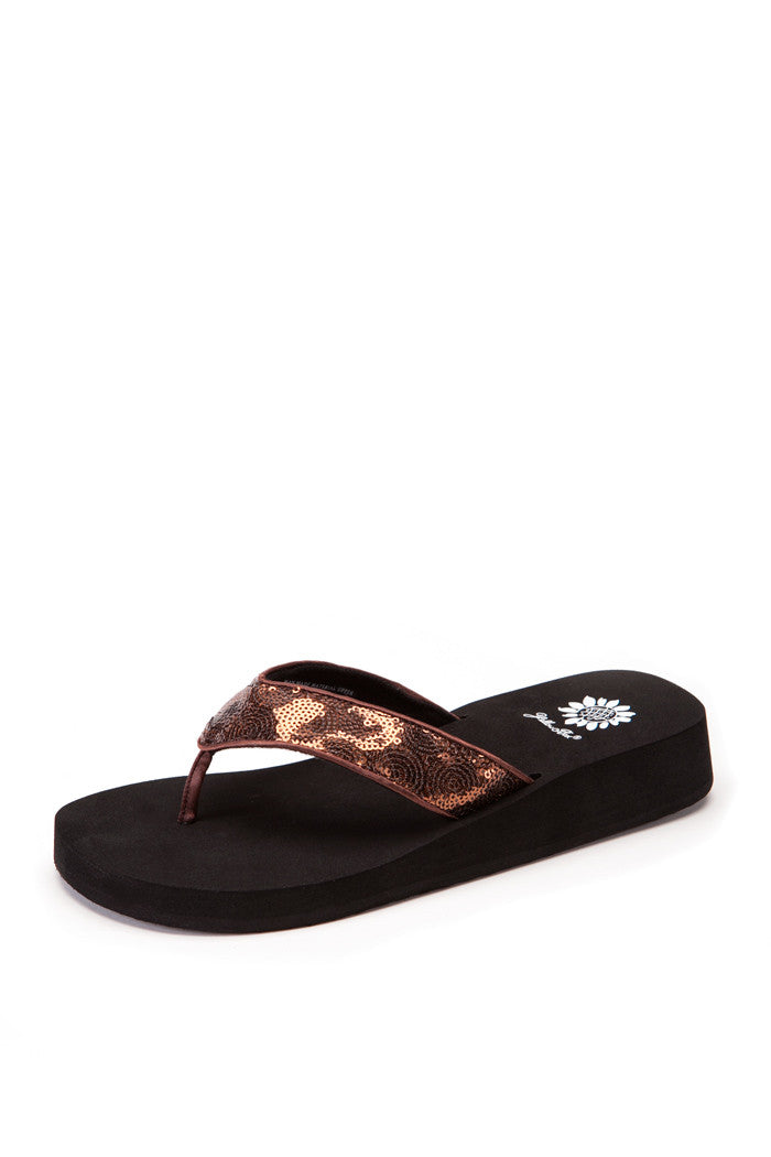 Yakira Flip-Flop in Brown