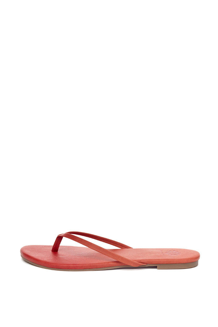 Daffodil Thong Sandal in Red