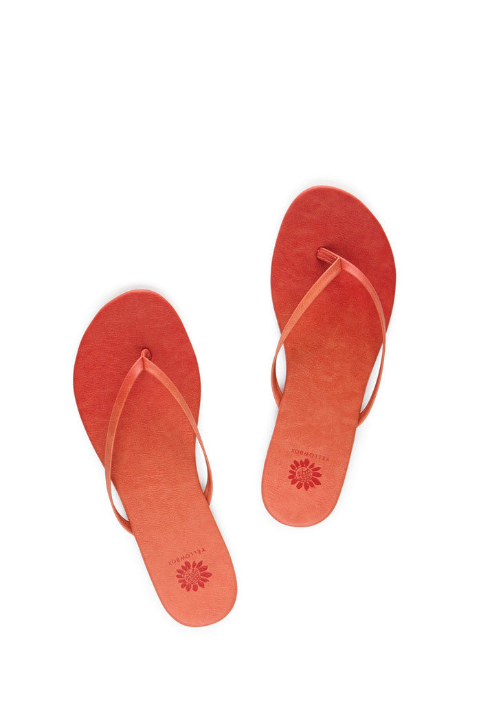 Daffodil Thong Sandal in Red