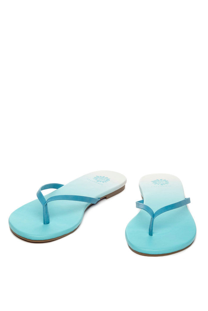 Daffodil Thong Sandal in Turquoise