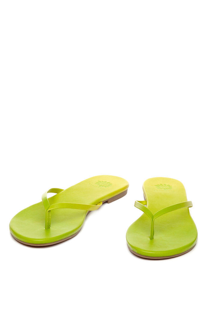 Daffodil Thong Sandal in Green