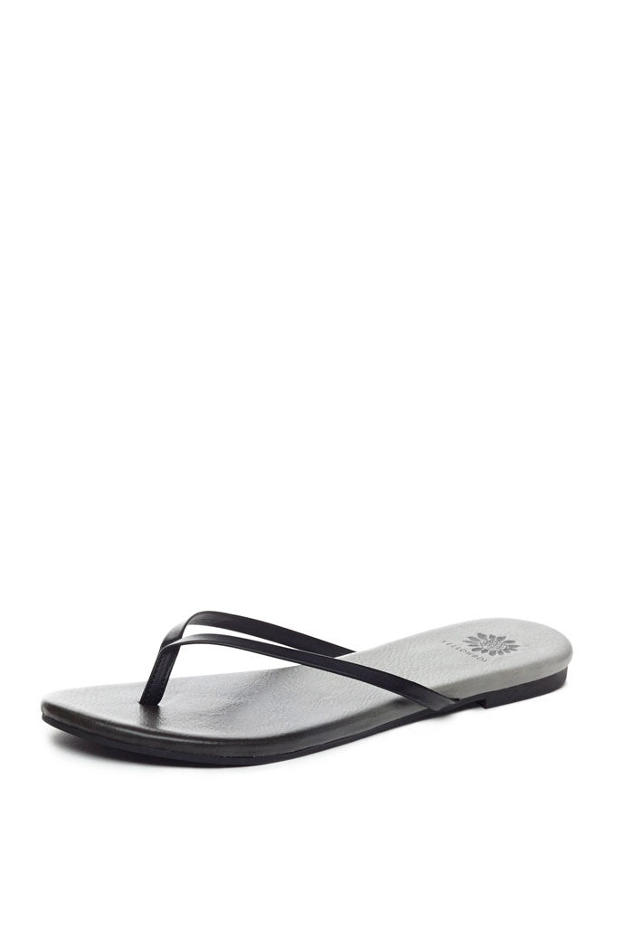 Daffodil Thong Sandal in Black