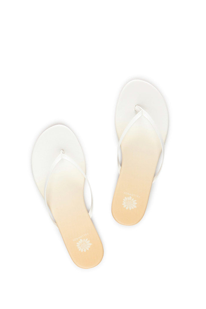 Daffodil Thong Sandal in White