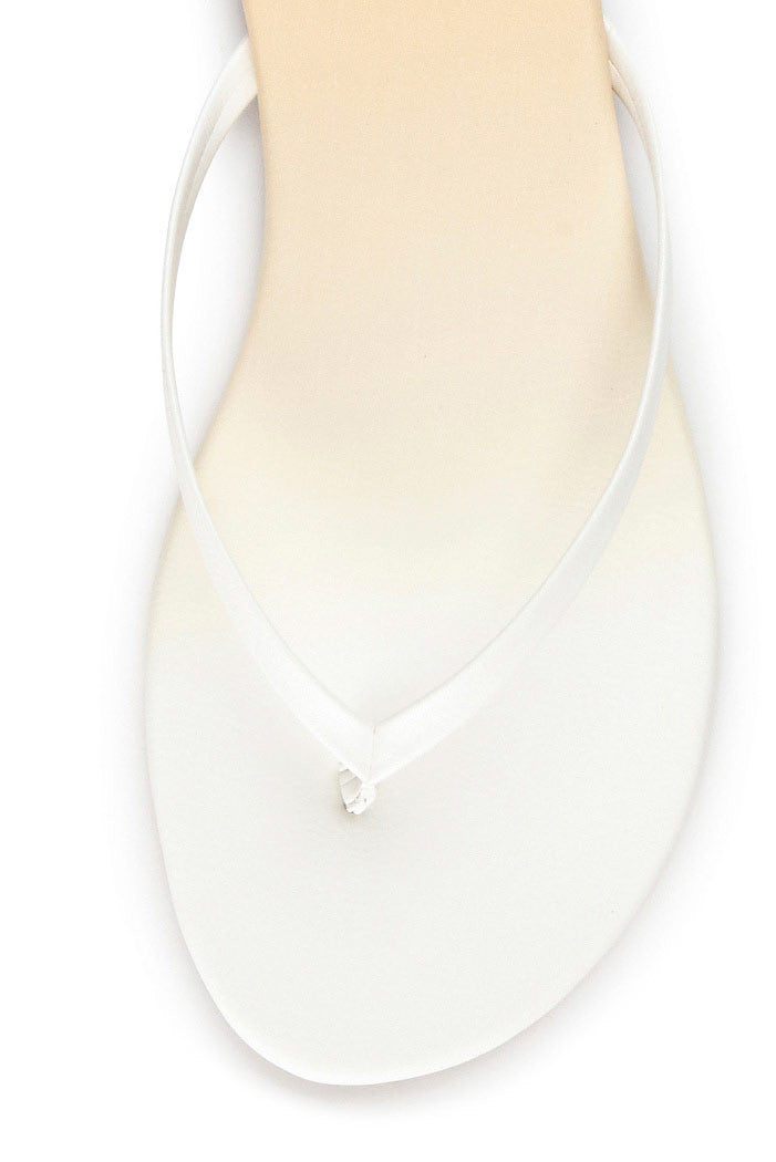 Daffodil Thong Sandal in White