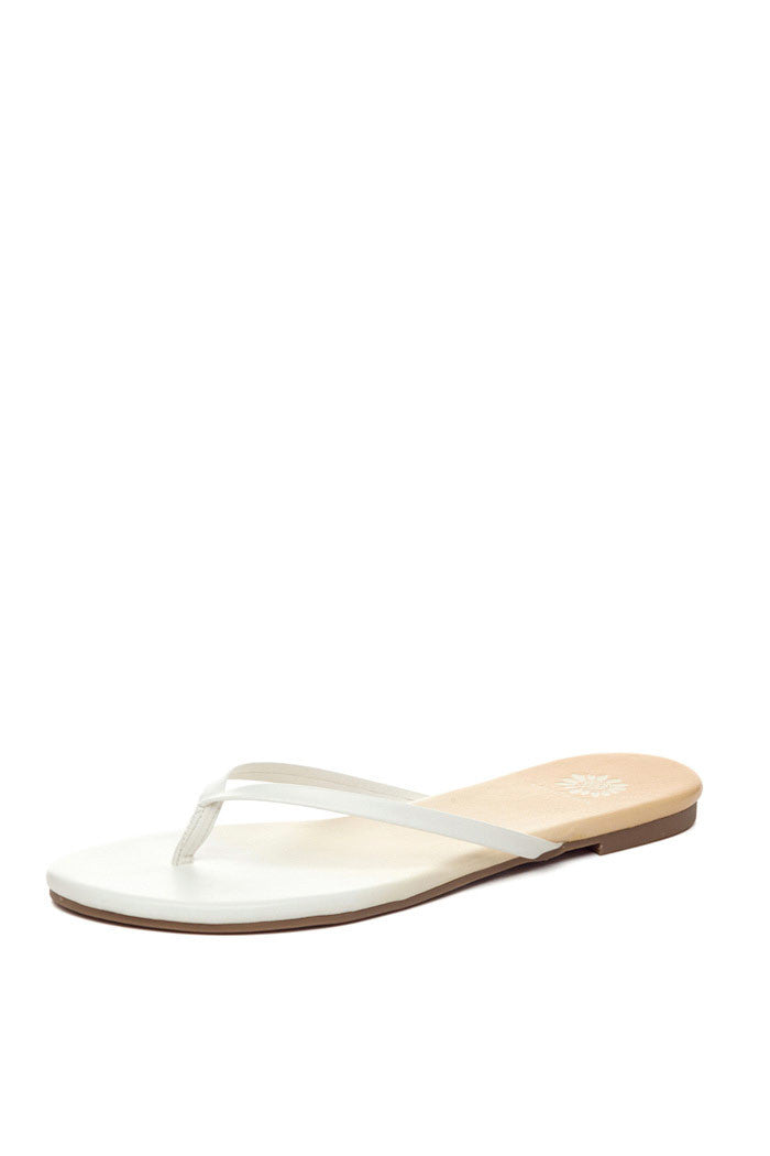 Daffodil Thong Sandal in White