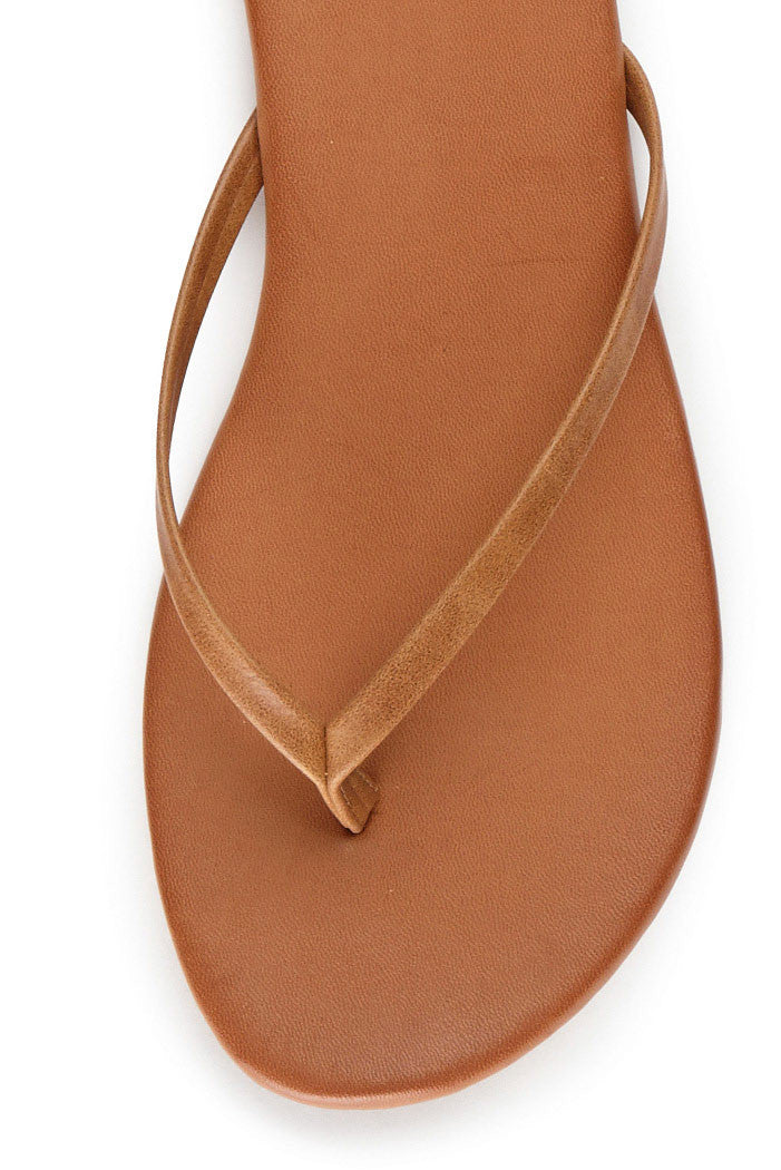 Daffodil Thong Sandal in Tan