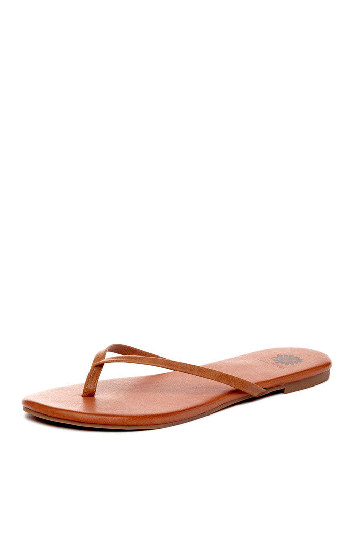 Daffodil Thong Sandal in Tan