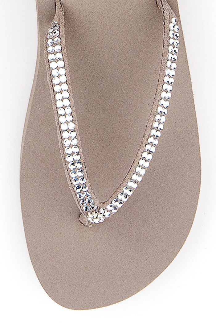 Jello Flip-Flop in Rich Taupe