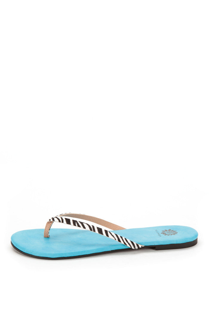 Ohanna Thong Sandal in Zebra