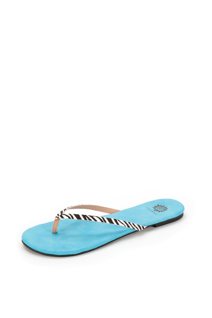 Ohanna Thong Sandal in Zebra