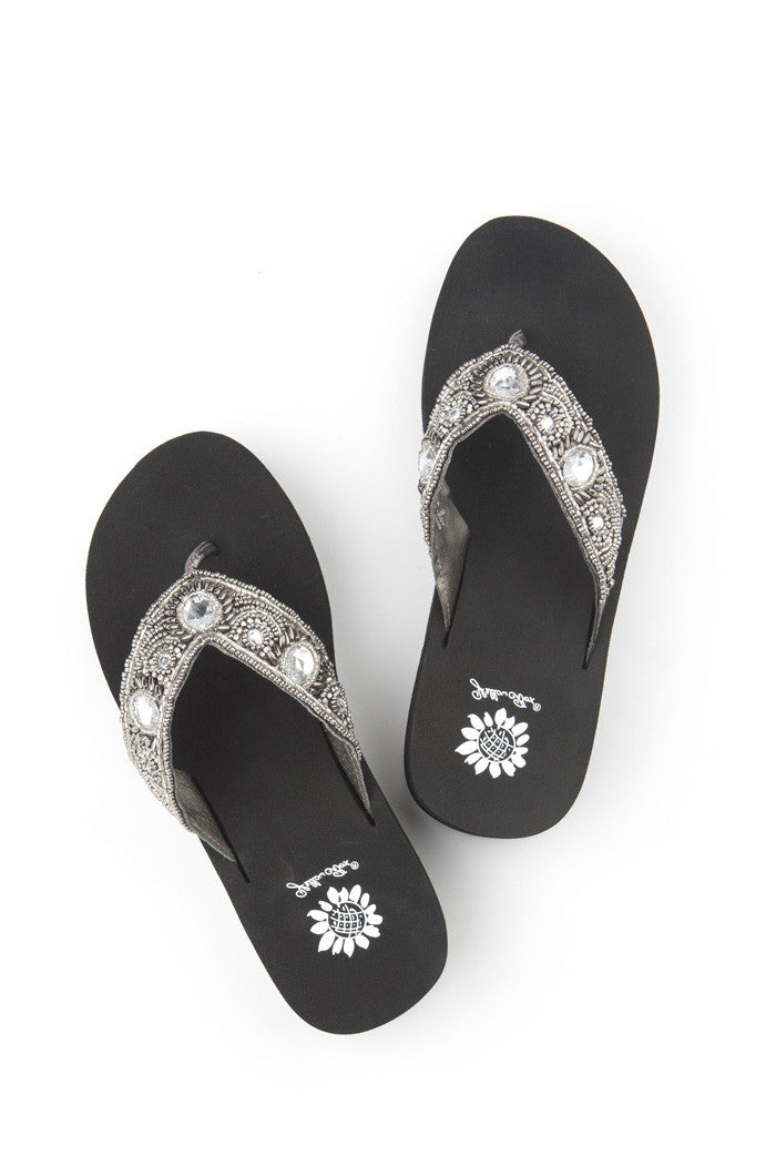 Delwyn Flip-Flop in Pewter