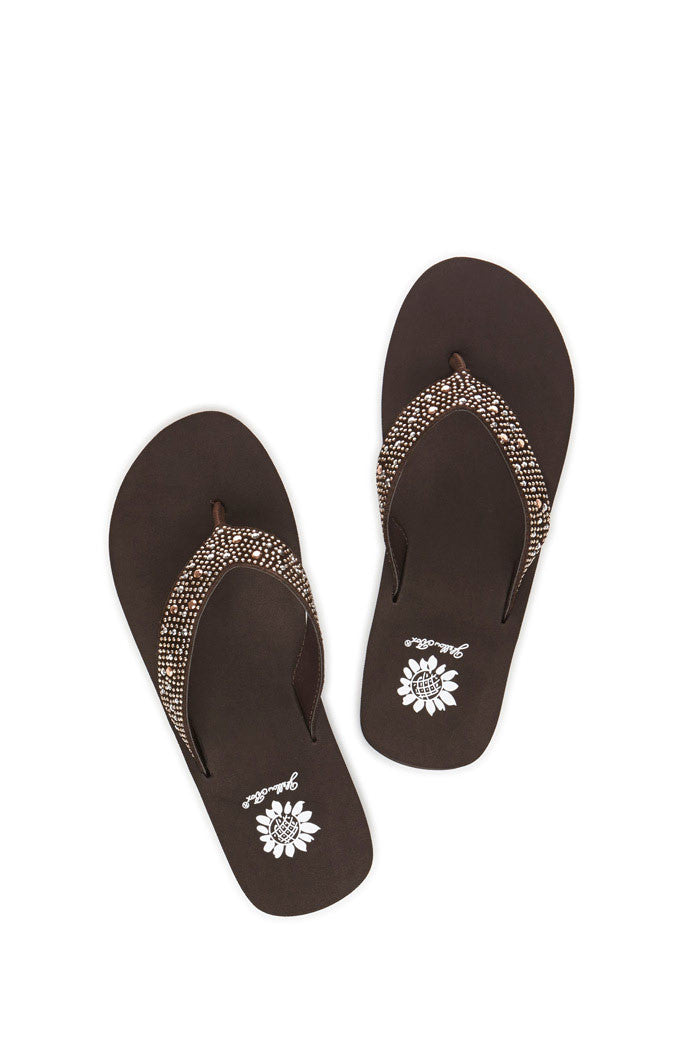 Africa Flip-Flop in Brown Multi