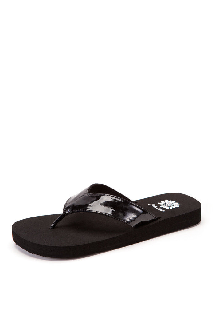 Boronia Flip-Flop in Black