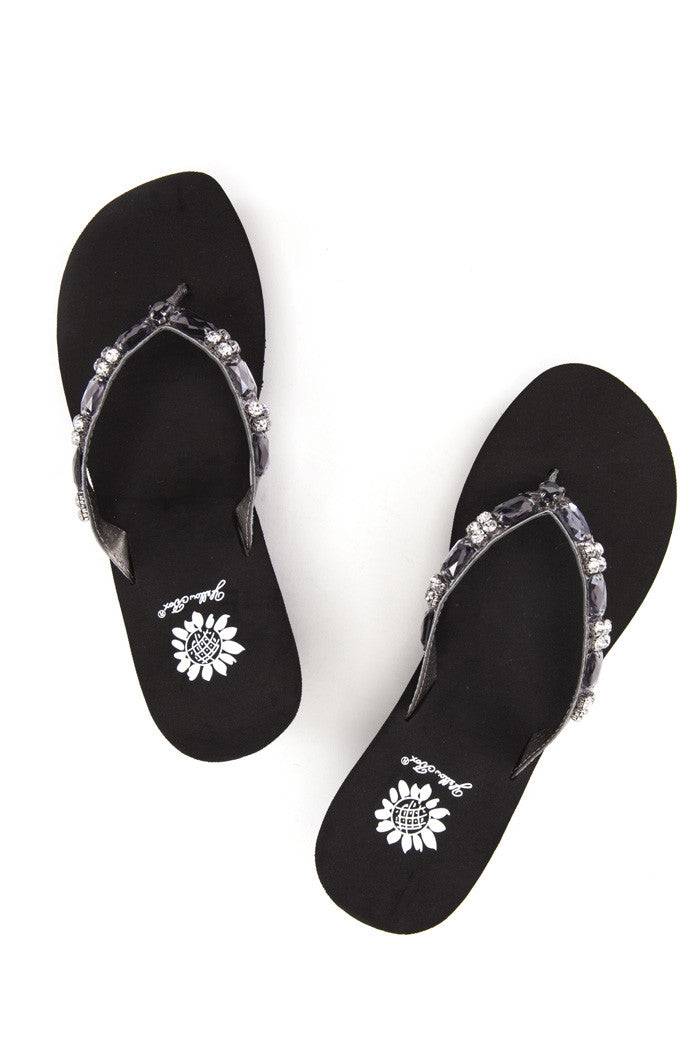 Fionola Wedge Flip-Flop in Pewter