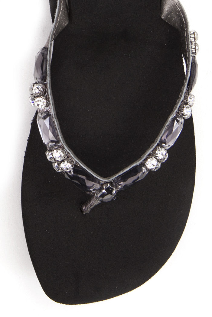 Fionola Wedge Flip-Flop in Pewter