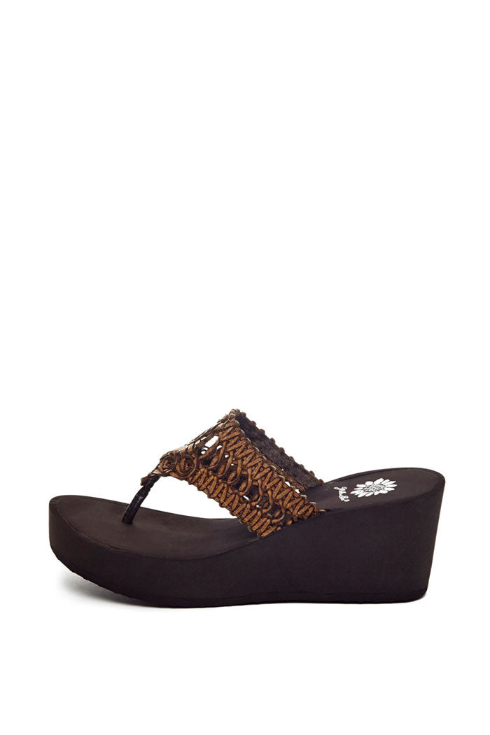 Jairren Wedge Flip-Flop in Brown