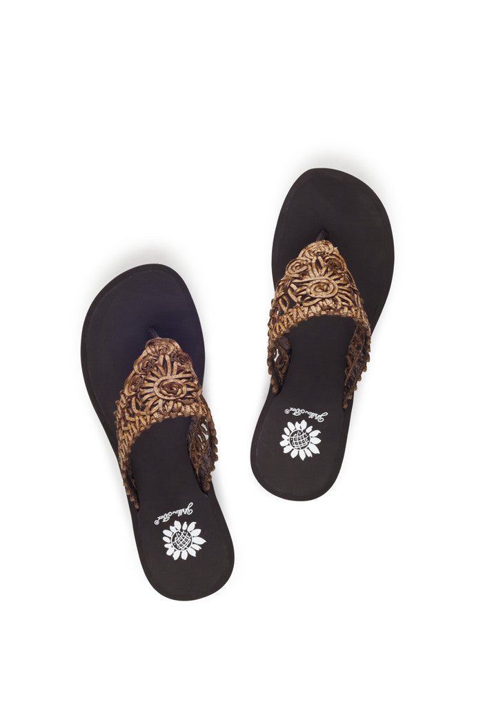 Jairren Wedge Flip-Flop in Brown