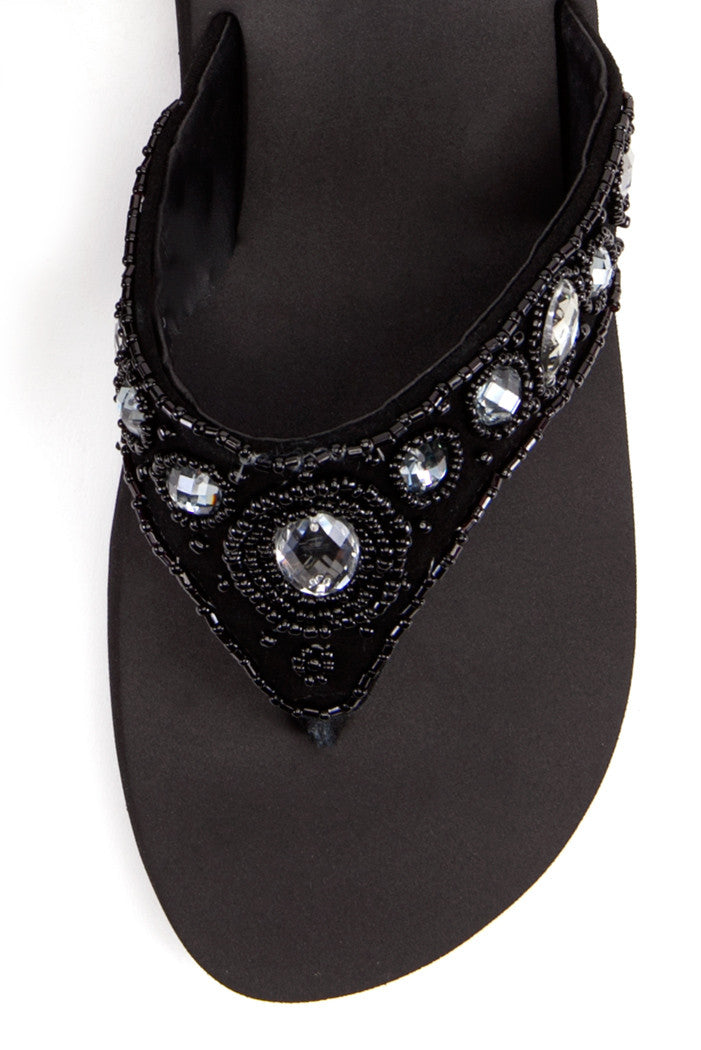 Janhavi Flip-Flop in Black