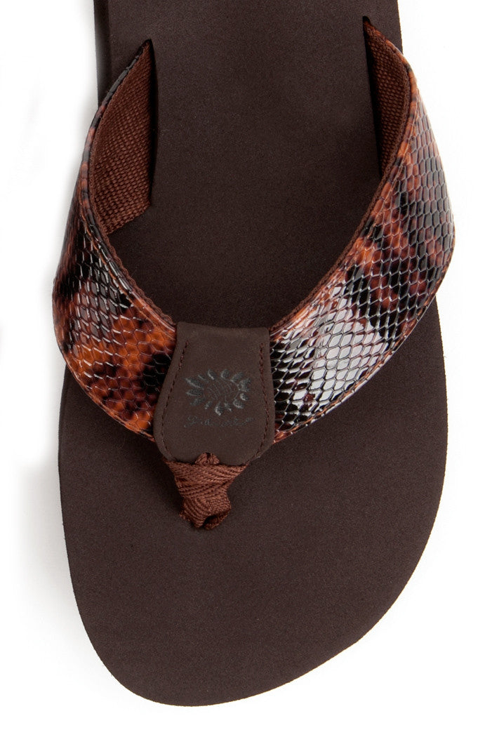 Magenta Flip-Flop in Brown