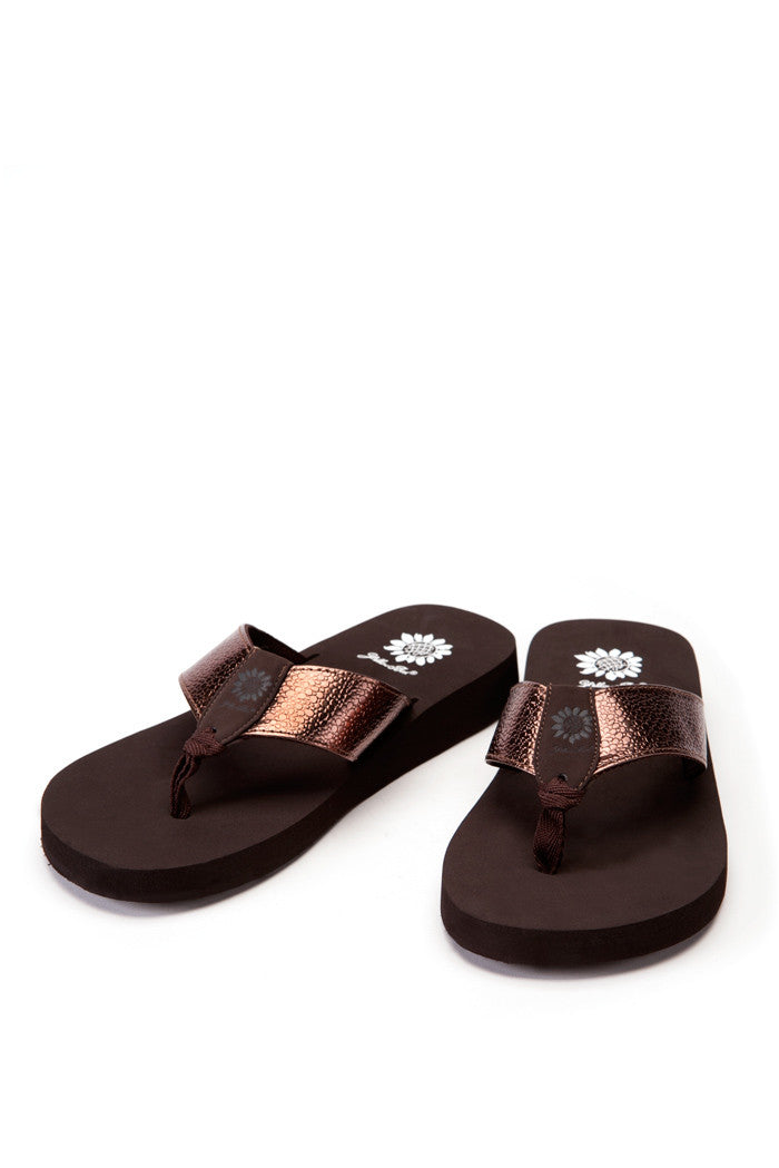 Savana Flip-Flop in Bronze