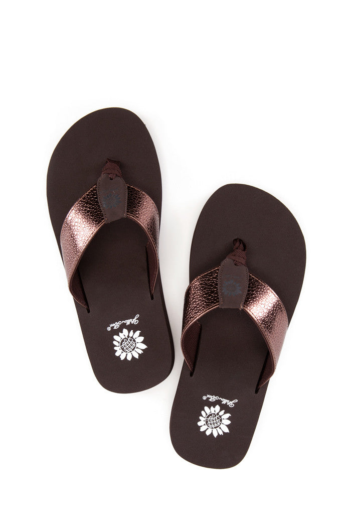 Savana Flip-Flop in Bronze