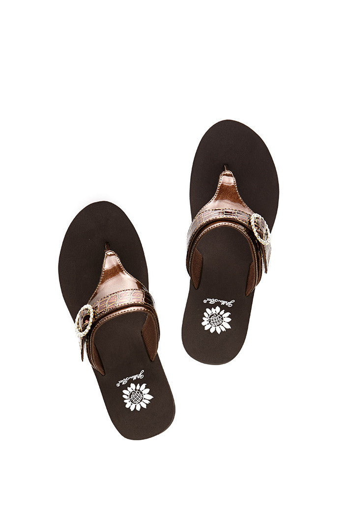 Yoselin Flip-Flop in Bronze