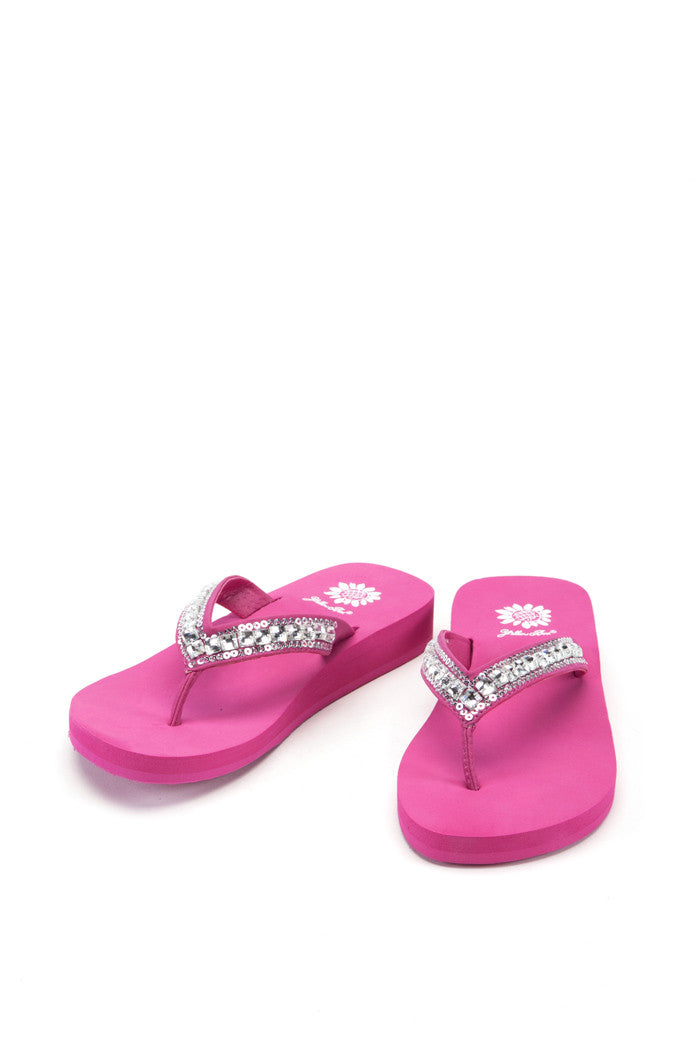 Zabrina II Girl's Flip-Flop in Fuchsia