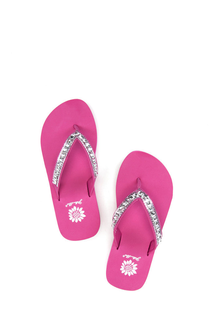 Zabrina II Girl's Flip-Flop in Fuchsia