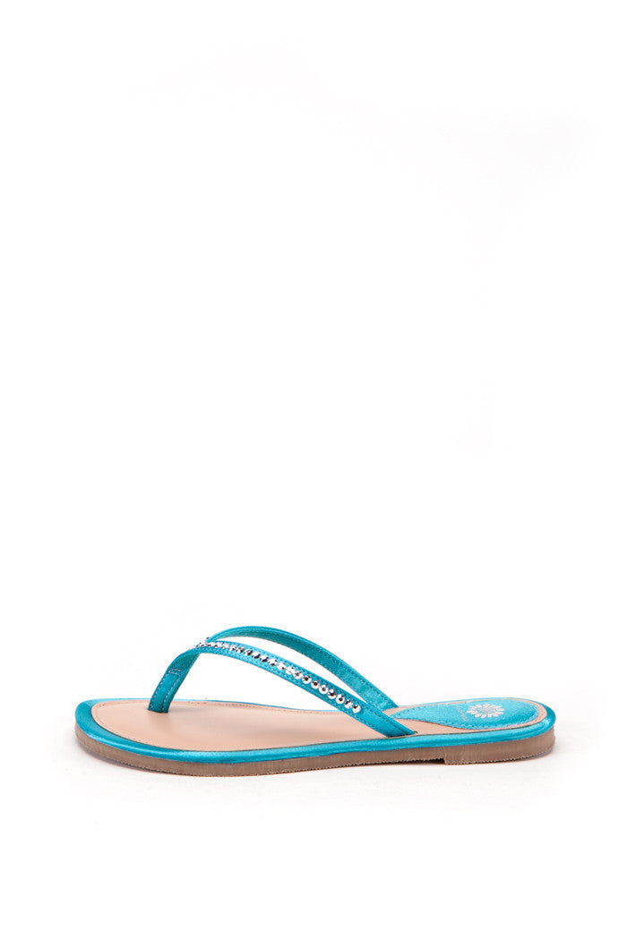 Daisey II Girl's Flip-Flop in Turquoise