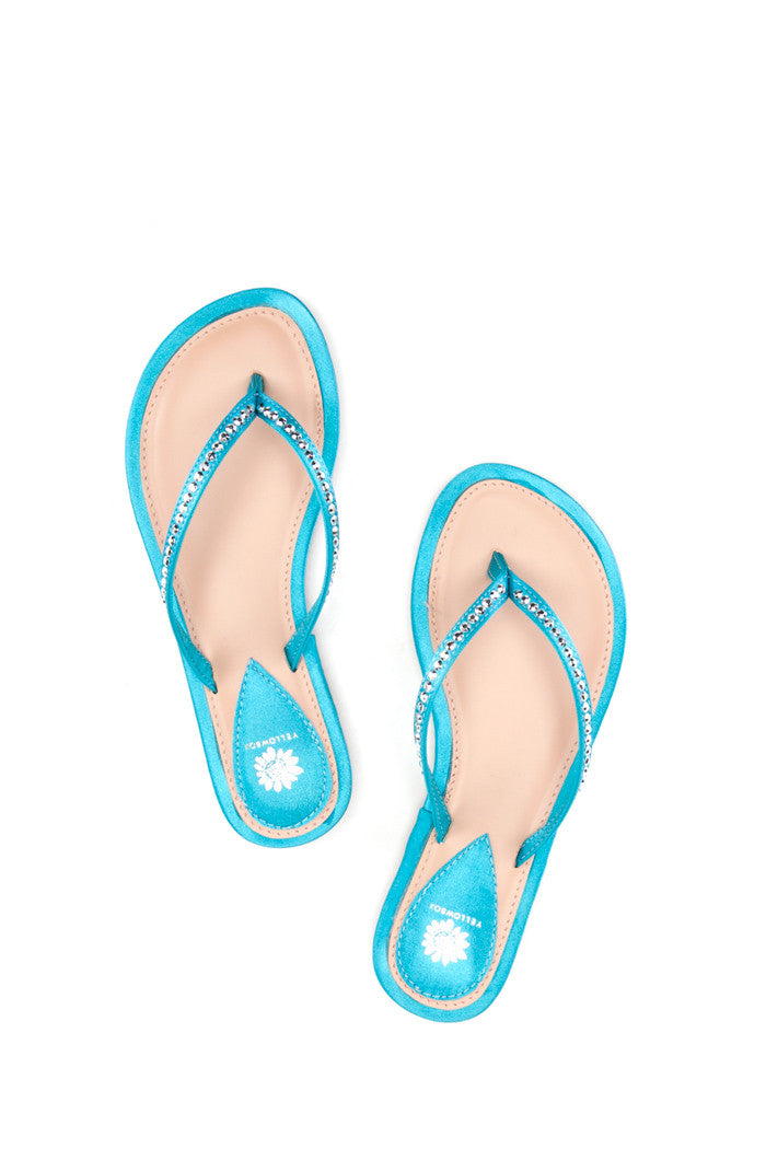 Daisey II Girl's Flip-Flop in Turquoise