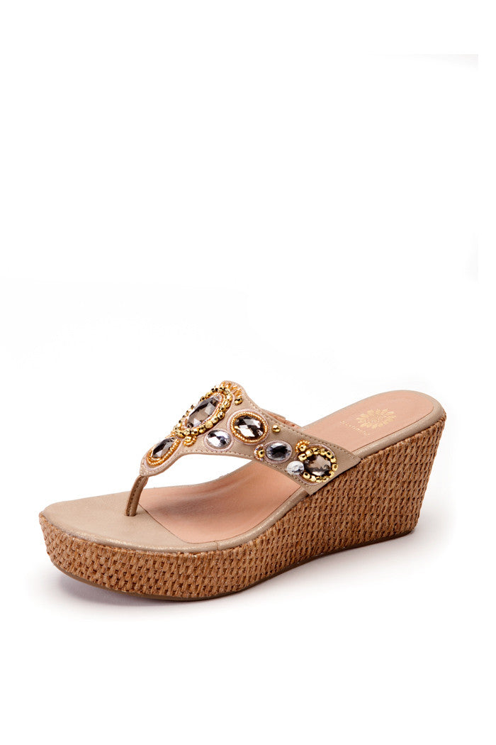 Felisha Wedge in Gold