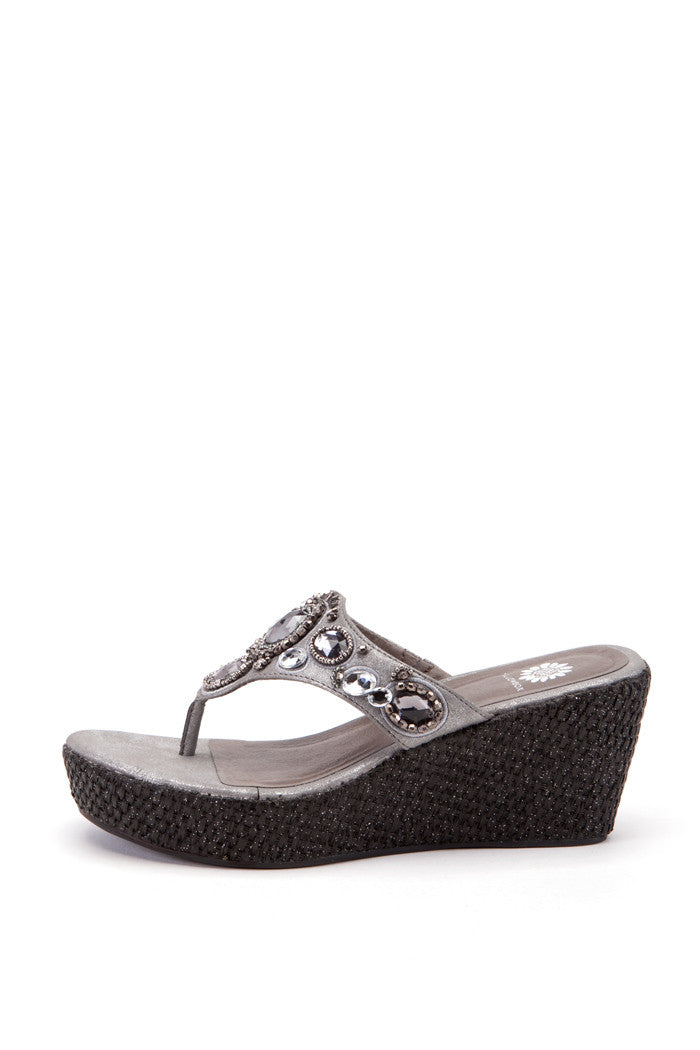Felisha Wedge in Pewter