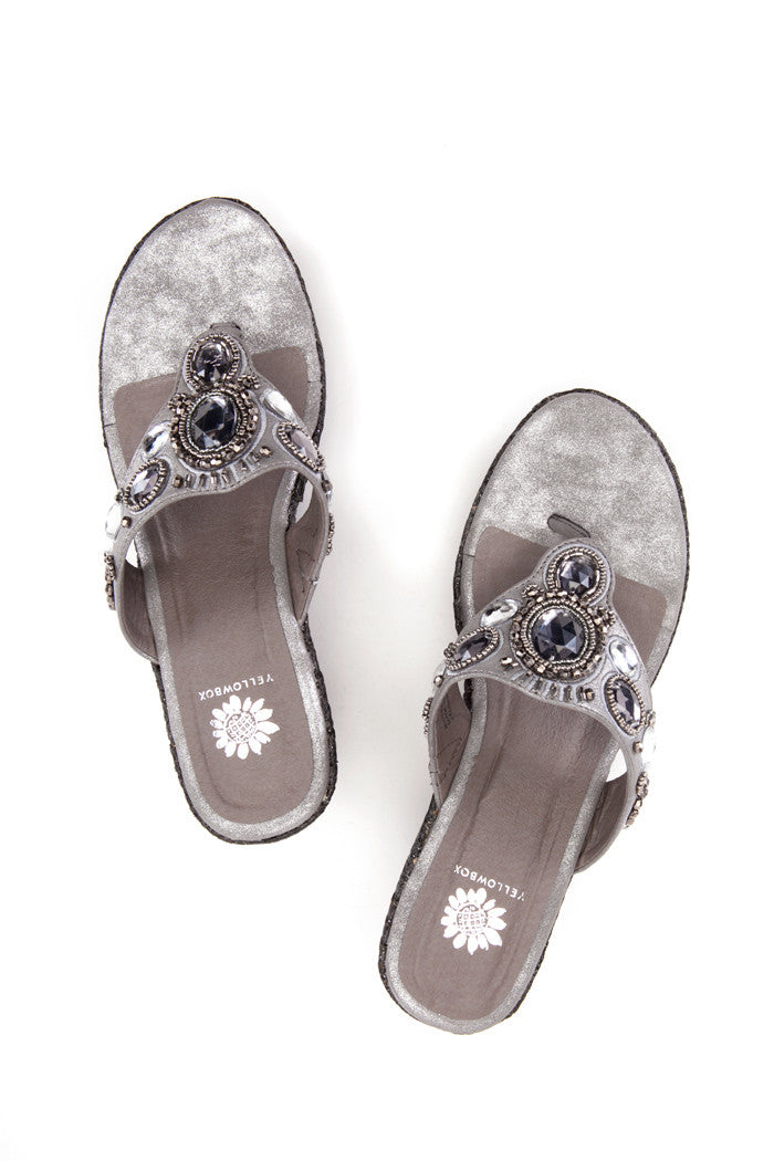 Felisha Wedge in Pewter