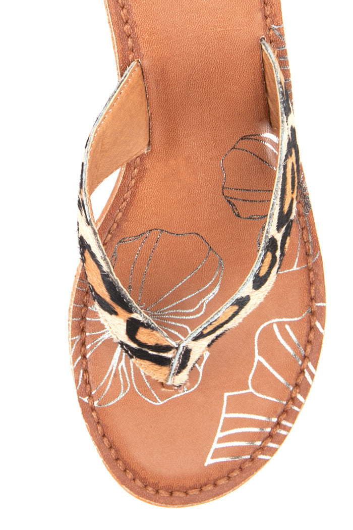 Idra Wedge Sandal in Cheetah