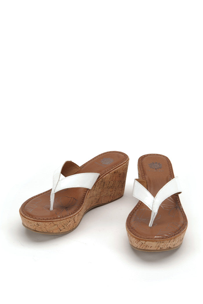 Idra Wedge Sandal in White