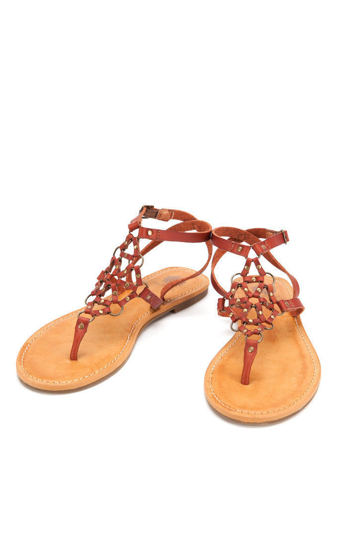 Jeriel Sandal in Cognac