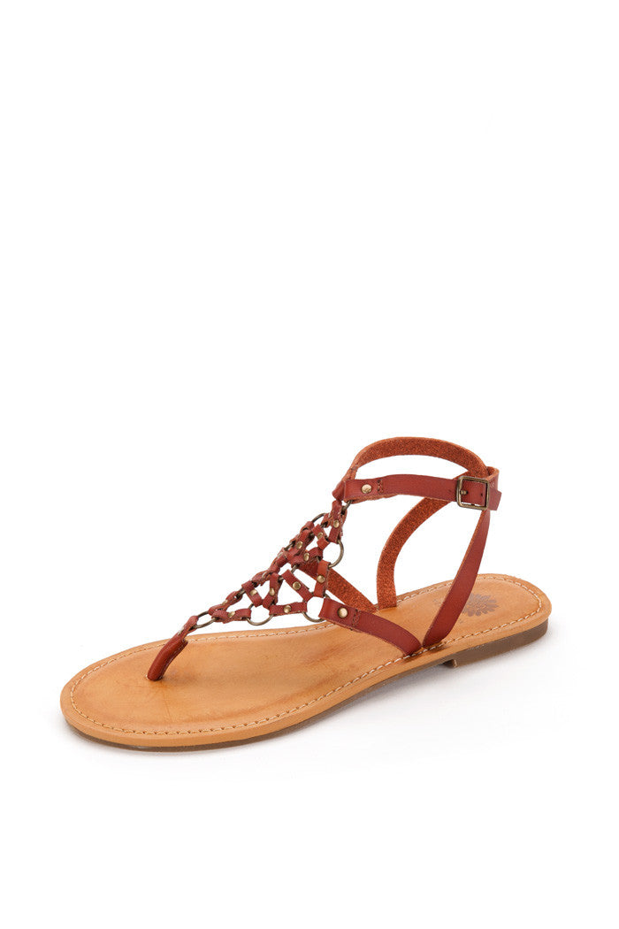 Jeriel Sandal in Cognac