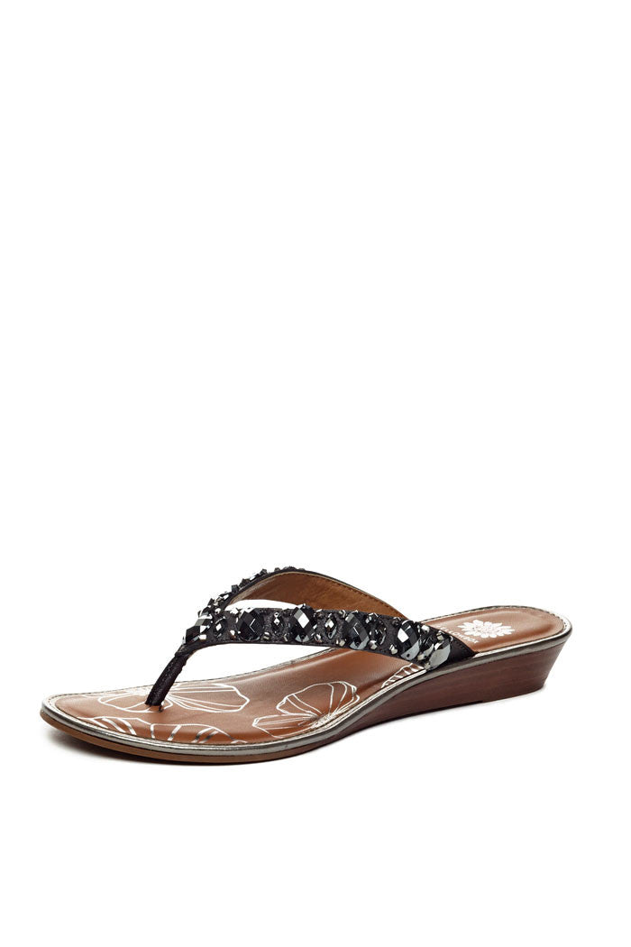 Klaudia Thong Sandal in Pewter