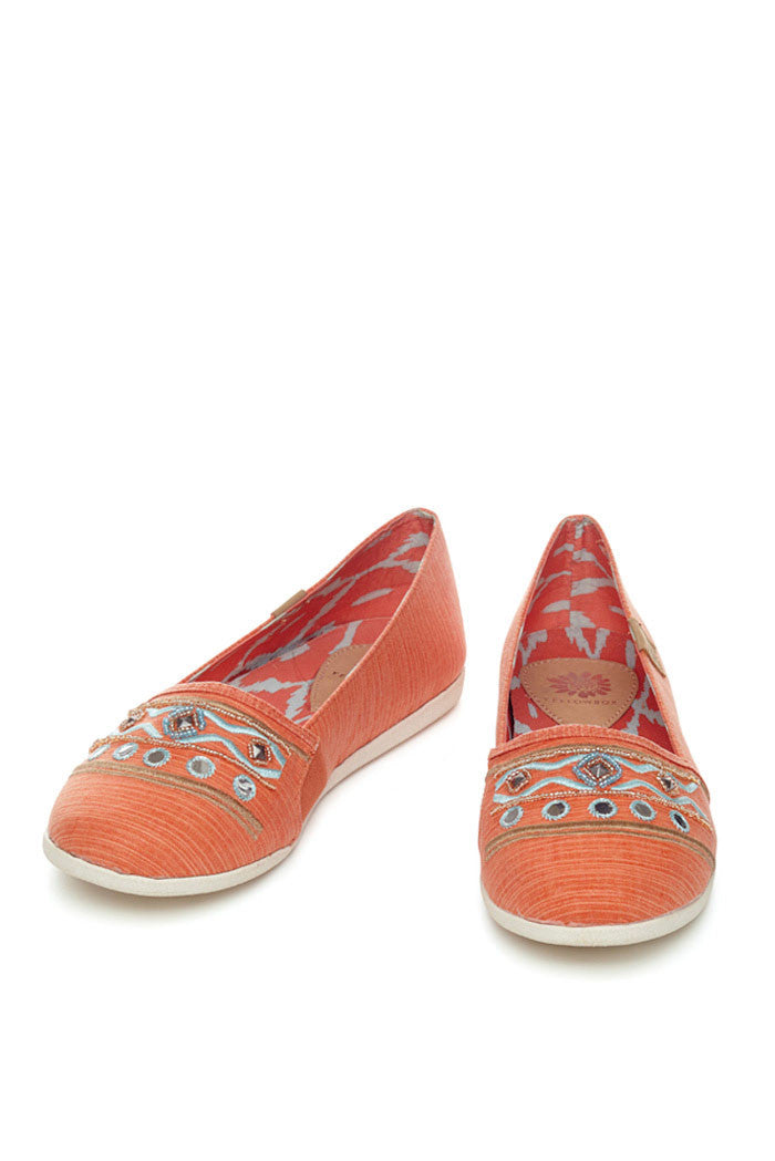 Kendra Flat in Orange Multi