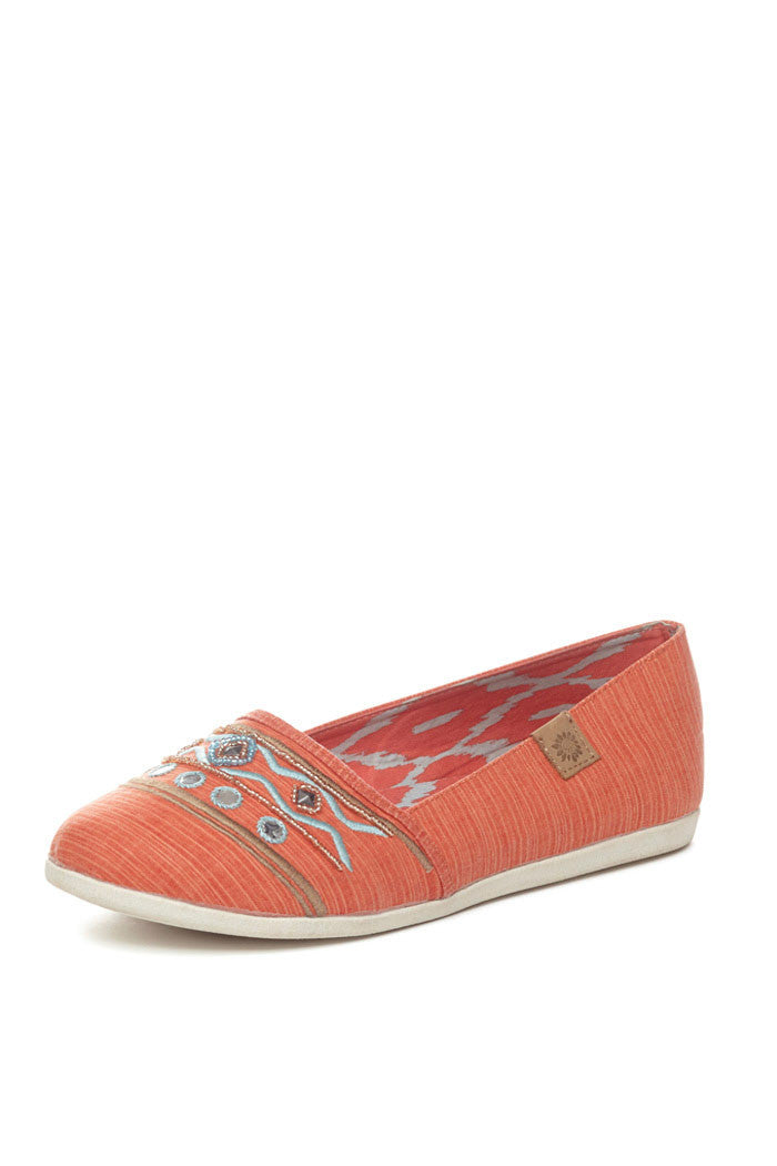 Kendra Flat in Orange Multi