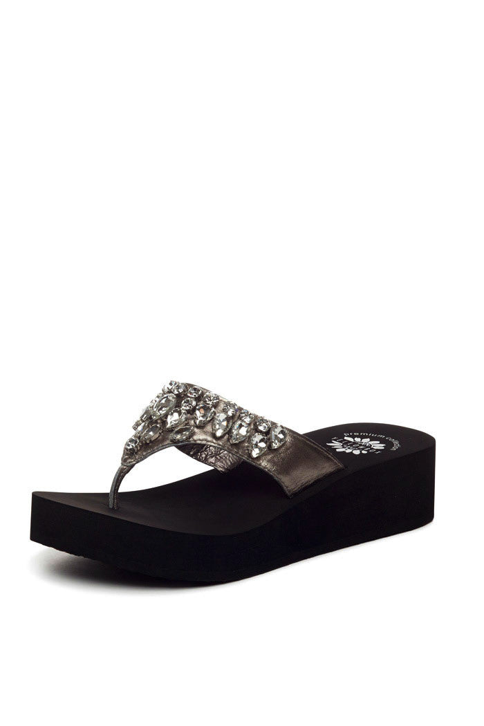 Zaida Flip-Flop in Pewter