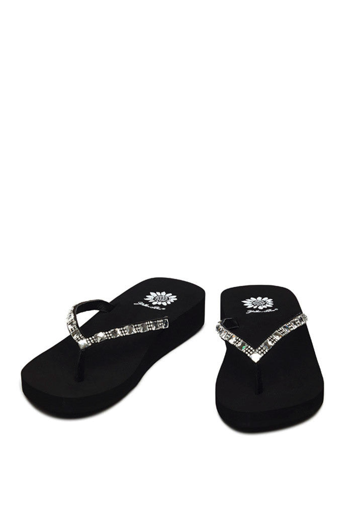 Jewel Flip Flop in Black