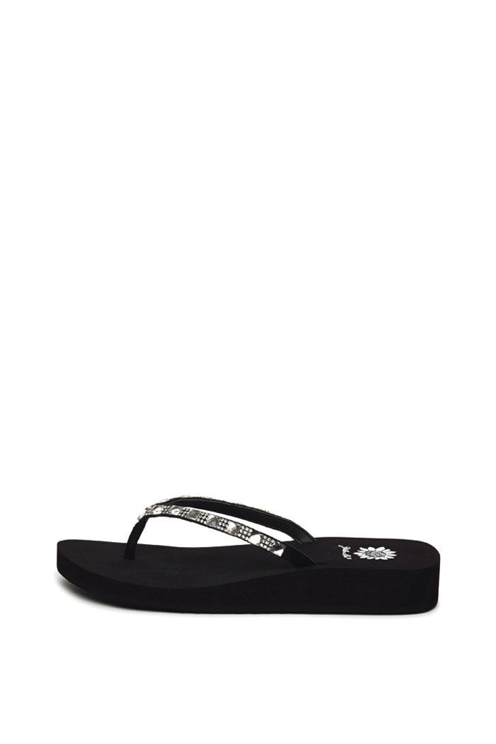 Jewel Flip Flop in Black