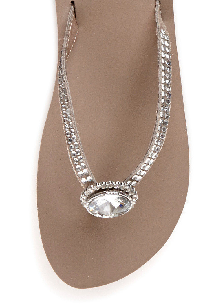 Fernanda Flip-Flop in Rich Taupe