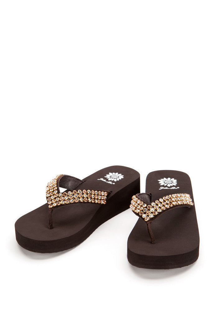 Lyris Flip-Flop in Brown