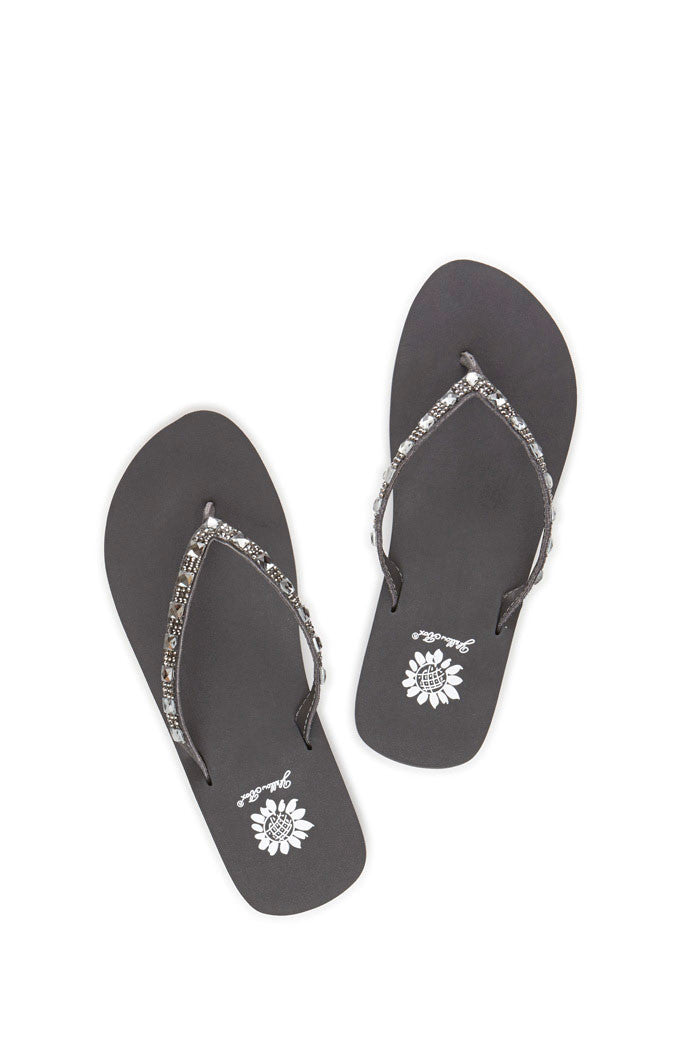 Jewel Flip-Flop in Smoke